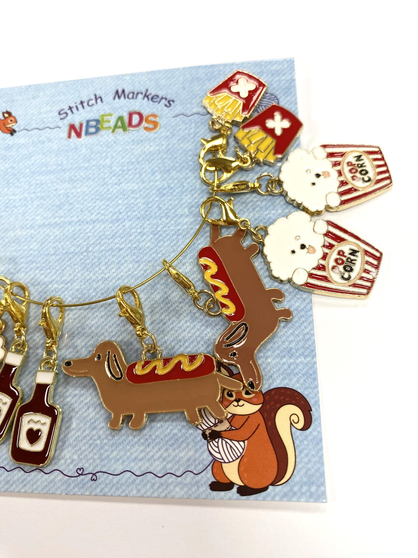 Stitch Markers  Novelty Food and Dogs