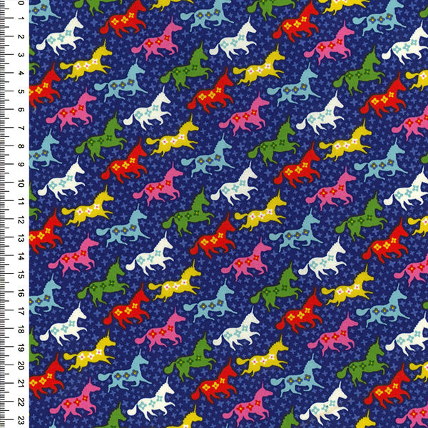 100% Cotton in Unicorn/Horse Print