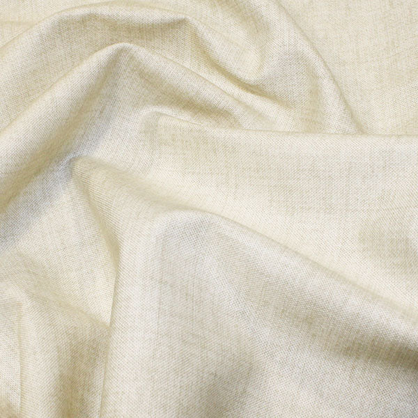 100% Cotton Linen texture - Ivory