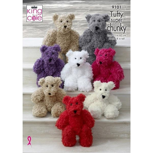 King Cole 9101 Teddy Pattern - Super Chunky Tufty