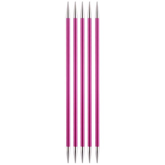 Knit Pro Zing Double-Point Coloured Knitting Needles-Set Of Five 5.00mm