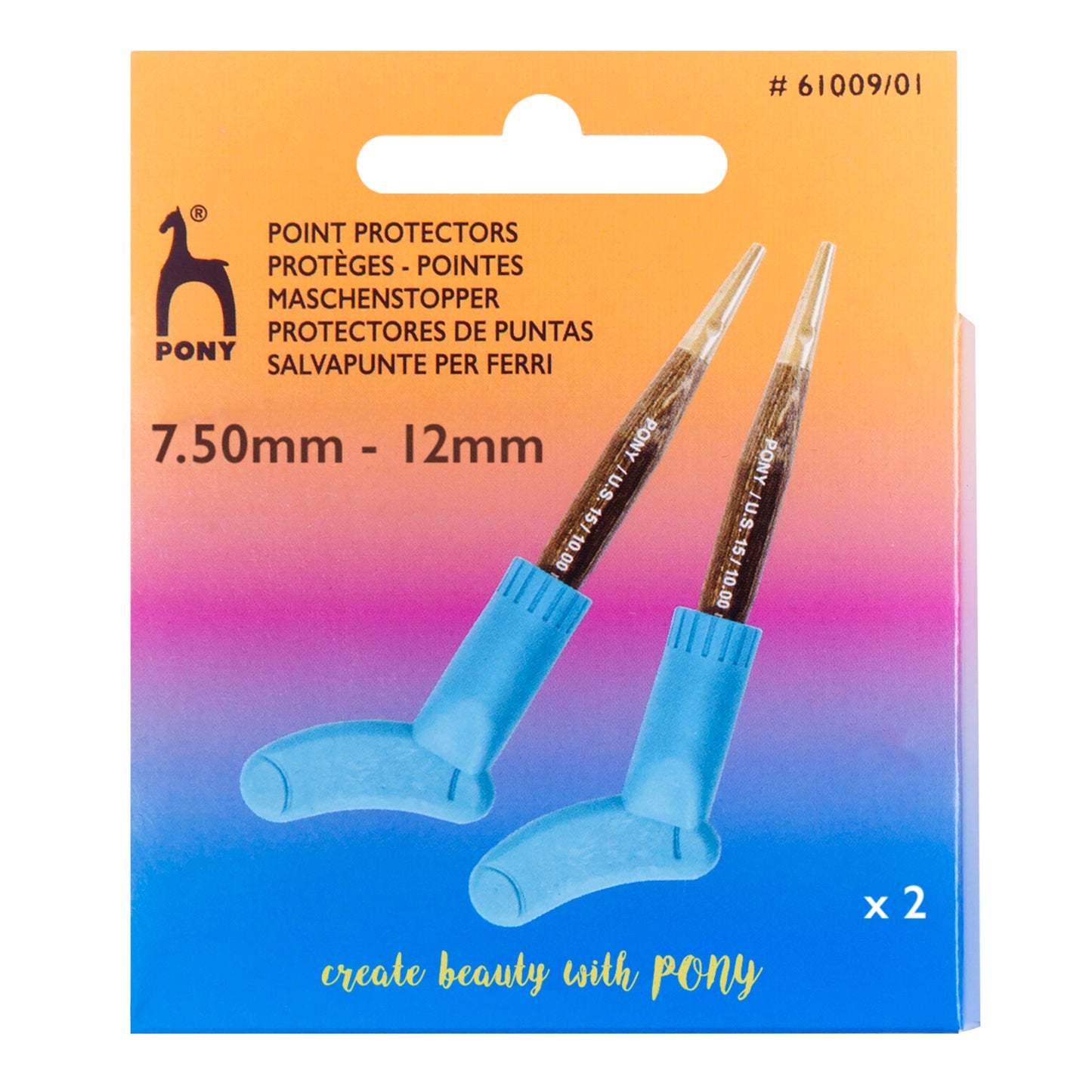 Knitting Needle Point Protectors 7.5-12mm