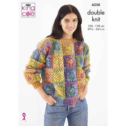 King Cole Crochet Pattern 6258