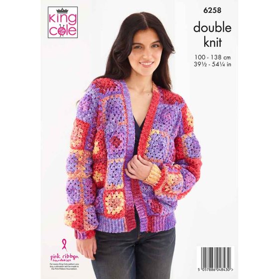 King Cole Crochet Pattern 6258