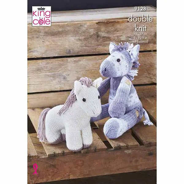 King Cole Knitting Pattern - 9128 Ponies