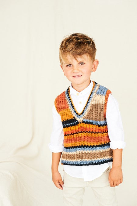 Stylecraft Knitting Pattern 10045 Chunky Childs Sweaters and Tank Top