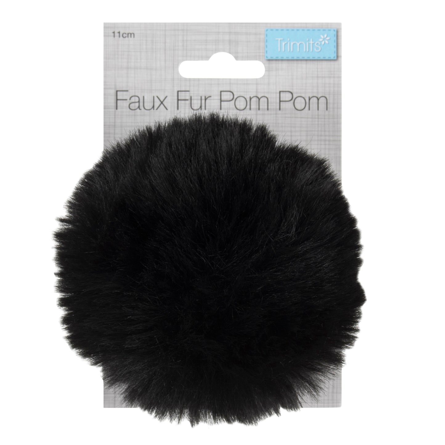 Pom Pom - faux fur 11cm with ribbon