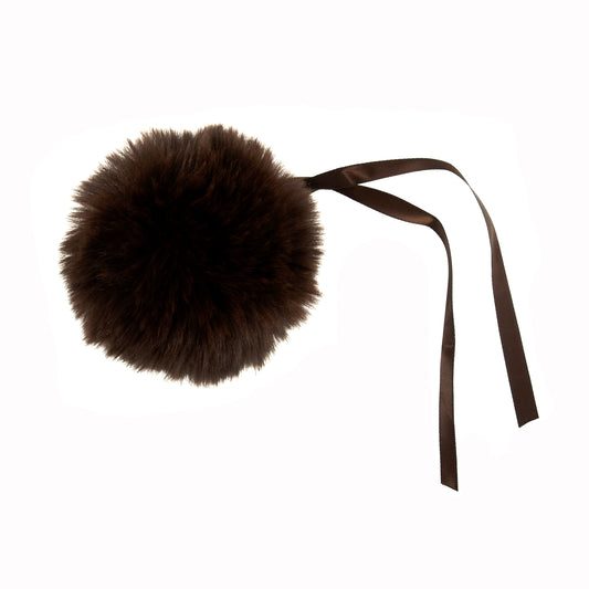 Pom Pom - faux fur 11cm with ribbon