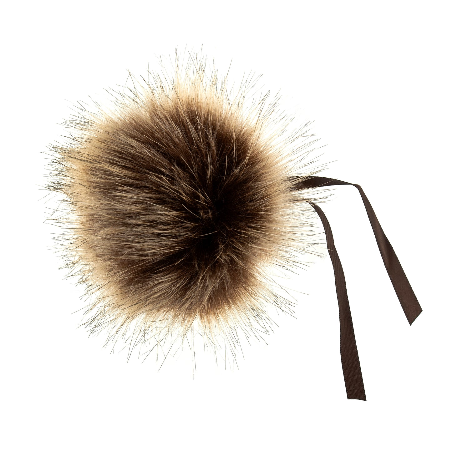 Pom Pom - faux fur 11cm with ribbon