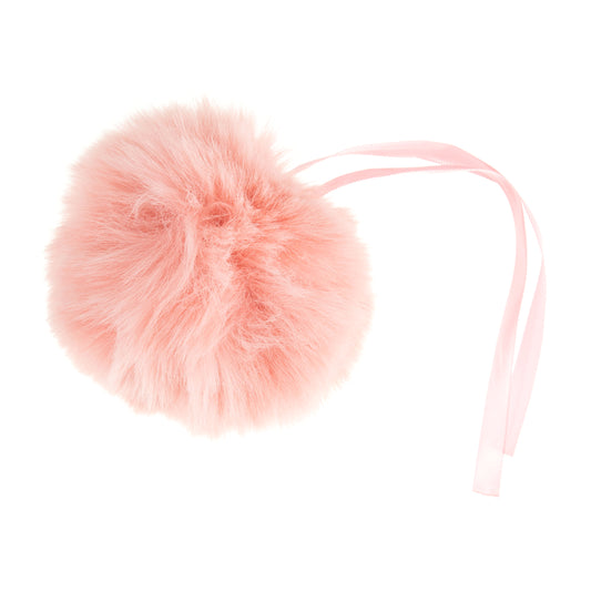 Pom Pom - faux fur 11cm with ribbon