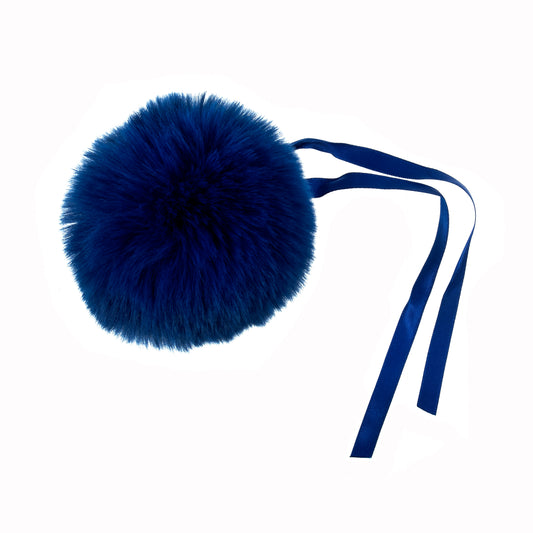 Pom Pom - faux fur 11cm with ribbon