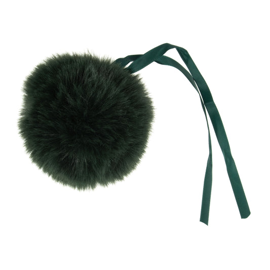 Pom Pom - faux fur 11cm with ribbon