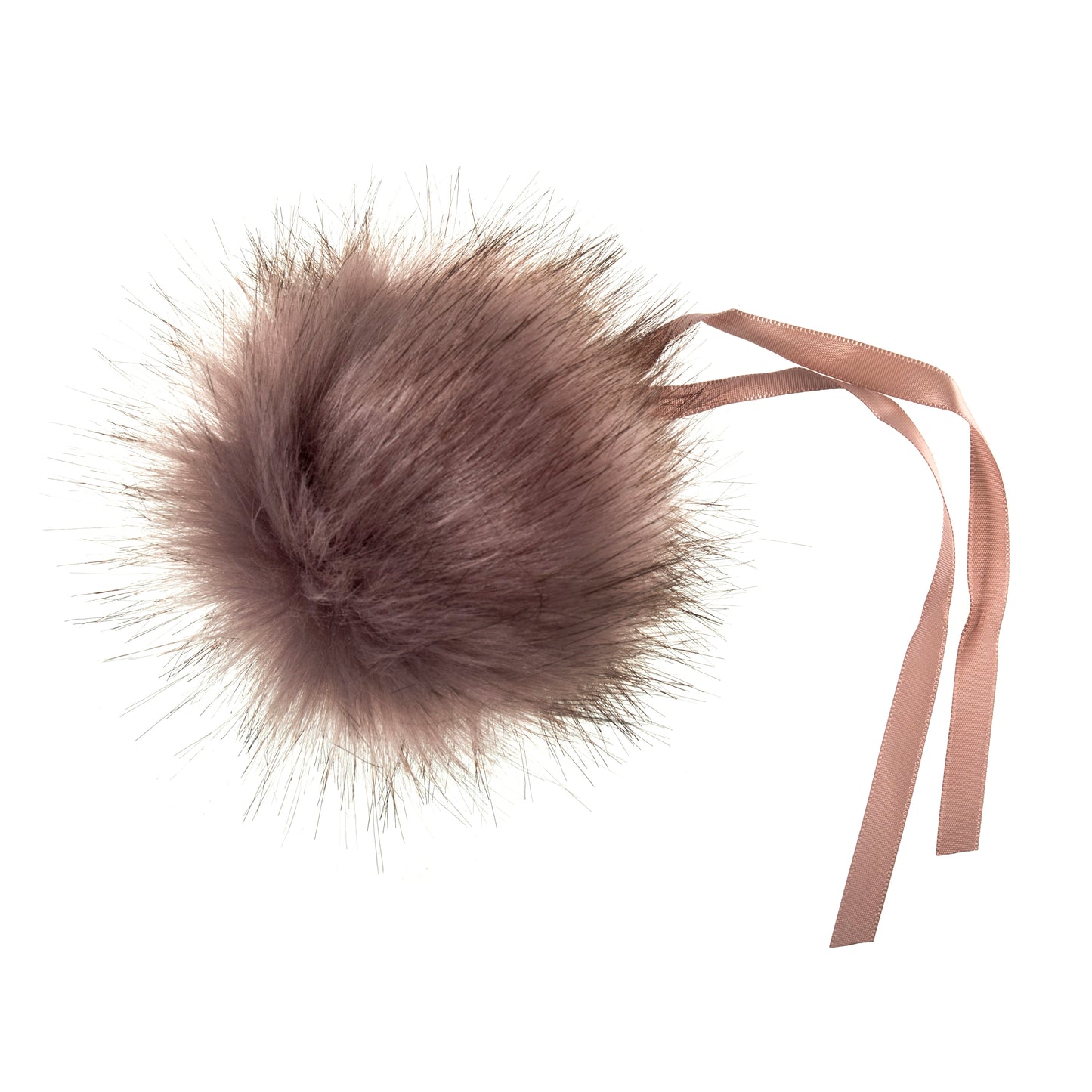 Pom Pom - faux fur 11cm with ribbon