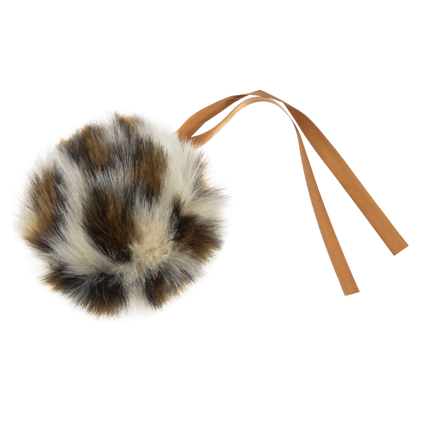 Pom Pom - faux fur 11cm with ribbon