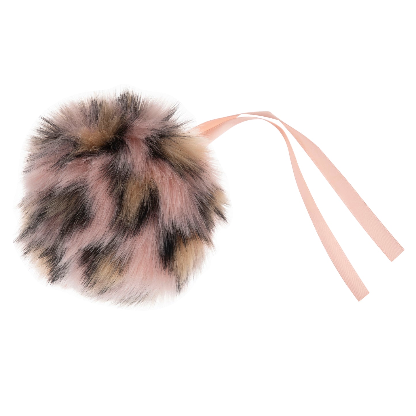 Pom Pom - faux fur 11cm with ribbon