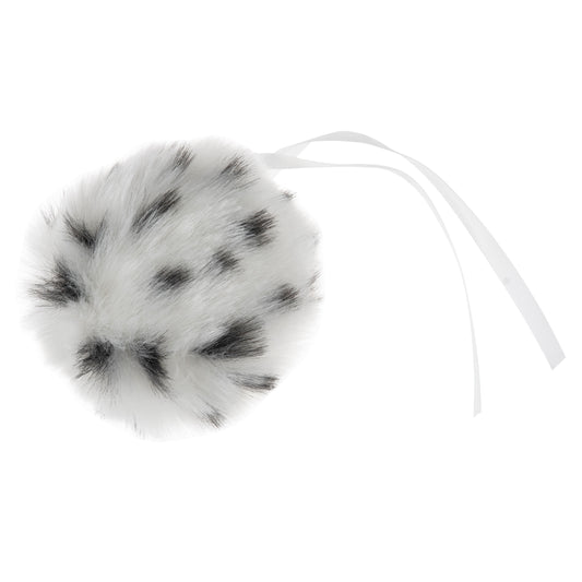 Pom Pom - faux fur 11cm with ribbon