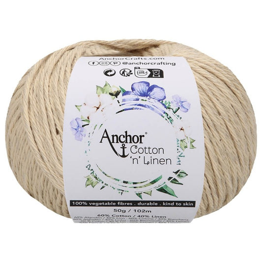 Cotton 'n' Linen - Anchor - Pearl