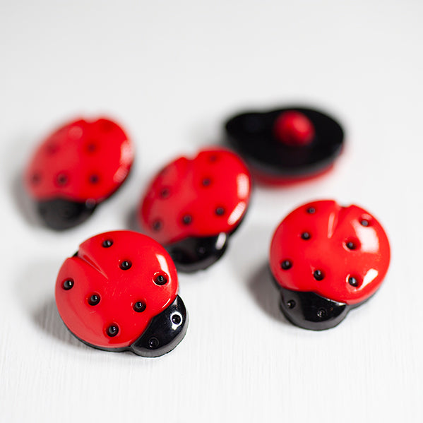 Buttons Ladybird -