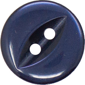 Buttons Fish Eye Navy