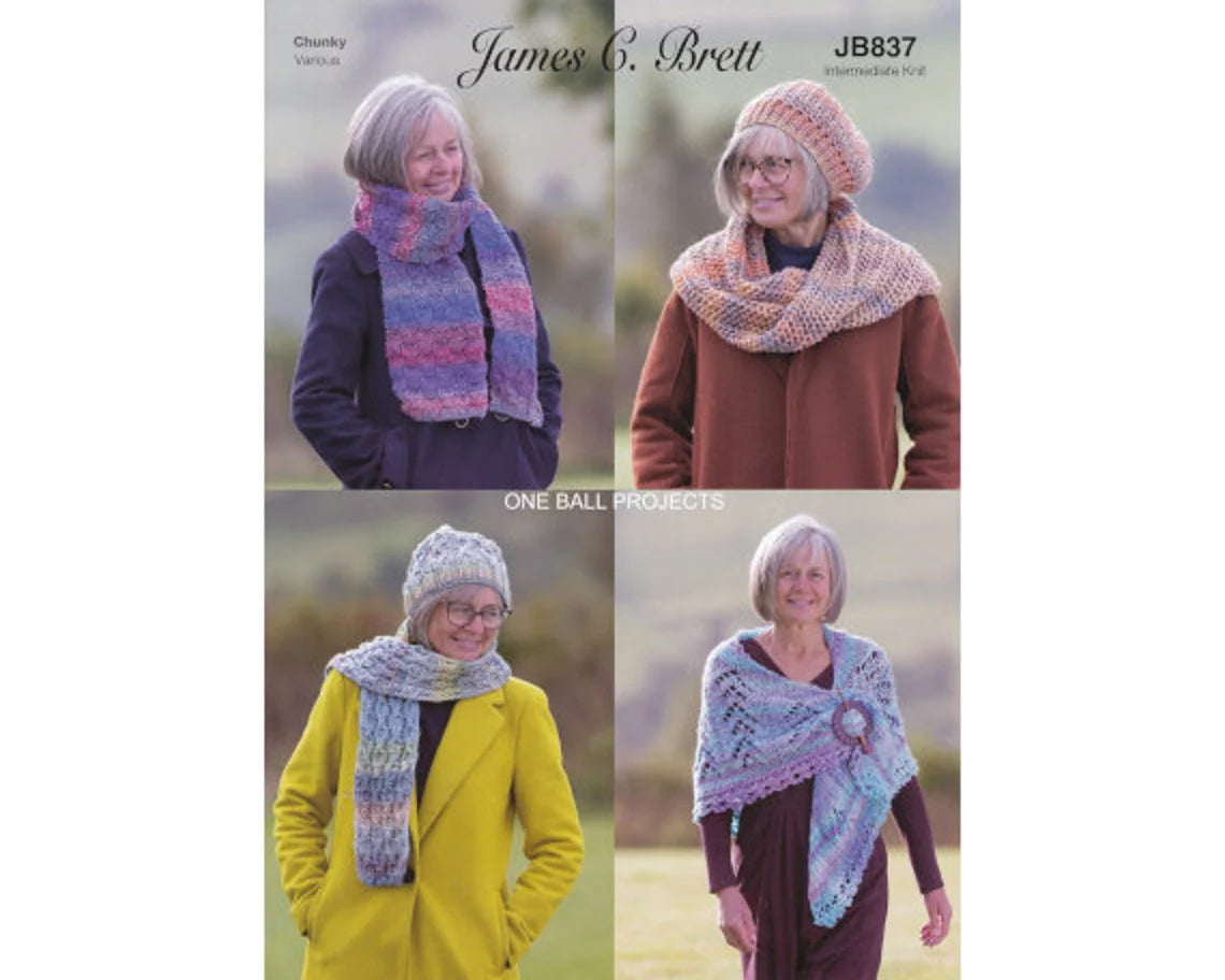 James C Brett Knitting Pattern JB837 Chunky