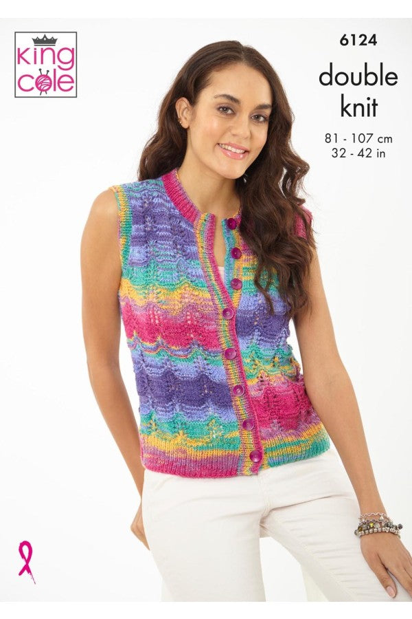 King Cole Knitting Pattern 6124  Double knitting