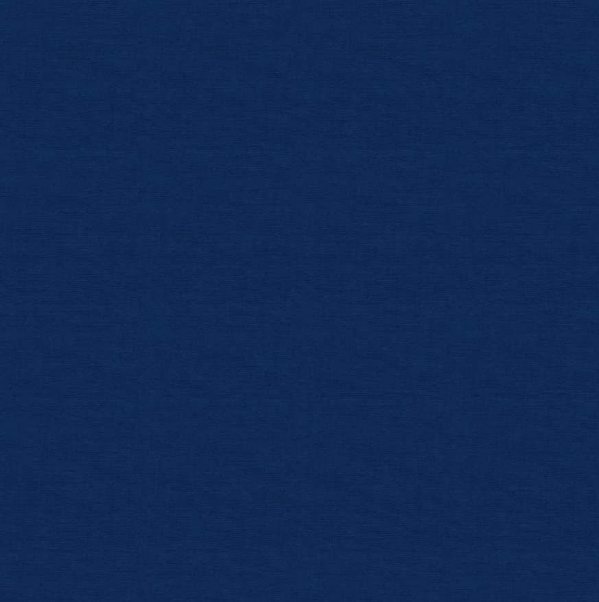 100% Cotton Linen Texture - Navy by Makower