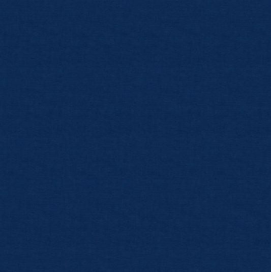 100% Cotton Linen Texture - Navy by Makower