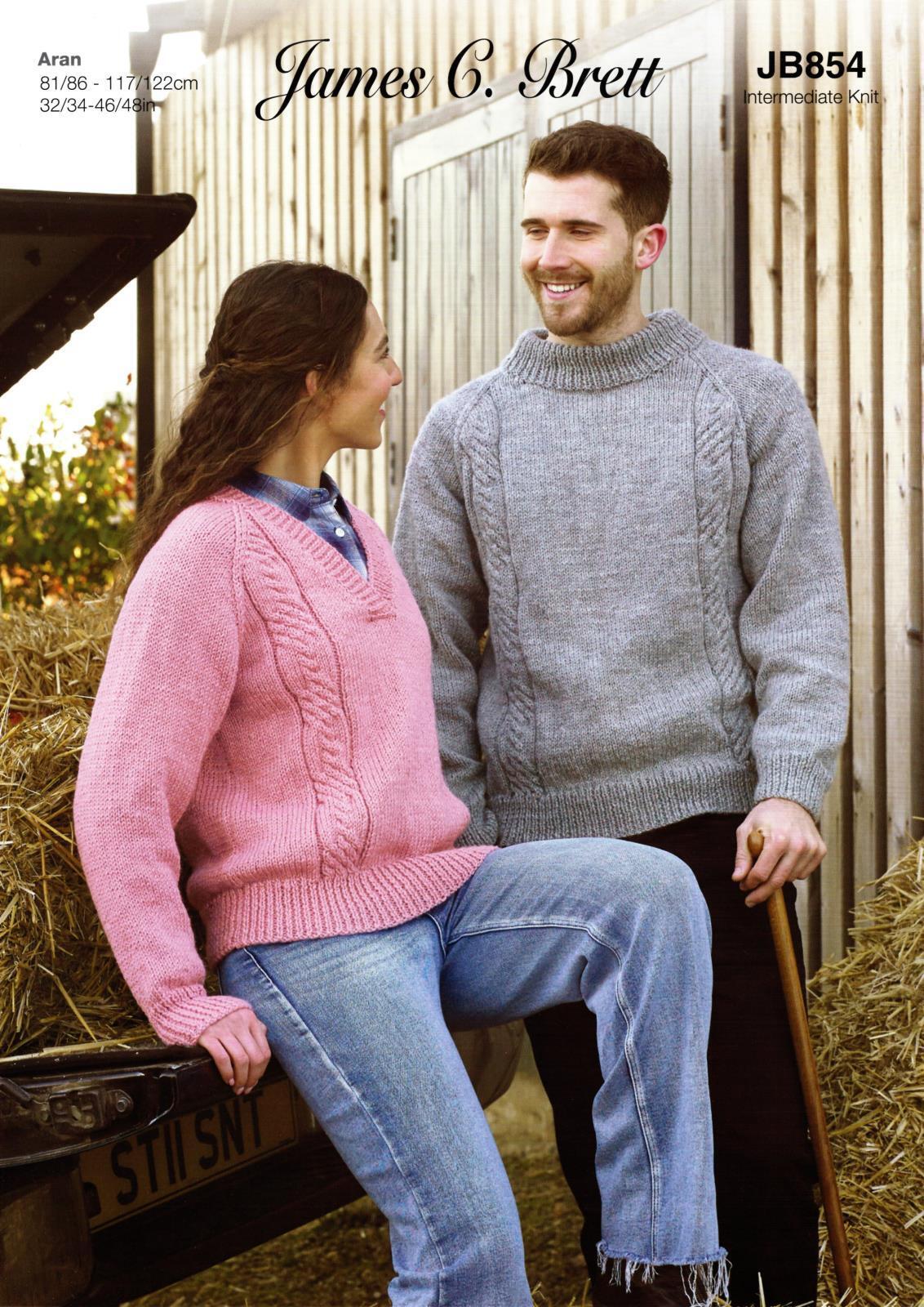 James C Brett Knitting Pattern JB854 Aran