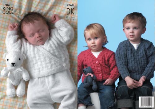 King Cole 2768 Sweater, Cardigan and Teddy Bear