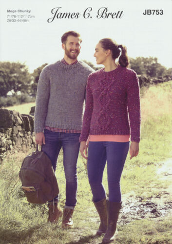 James C Brett Knitting Pattern JB753 Mega Chunky