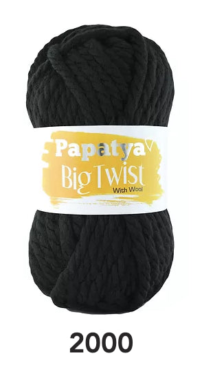 Mega Chunky  With Wool - Big Twist - Shade 2000