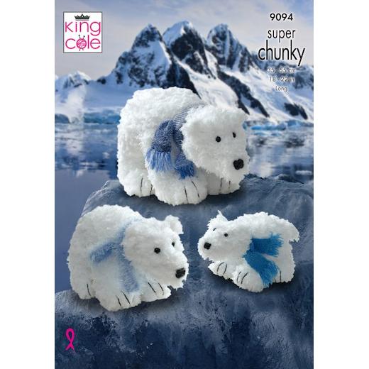 King Cole Polar Bears Super Chunky