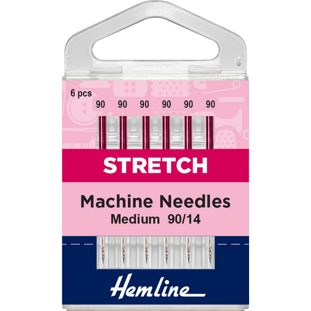 Hemline Stretch Medium 90/14 Machine Needles 6pcs