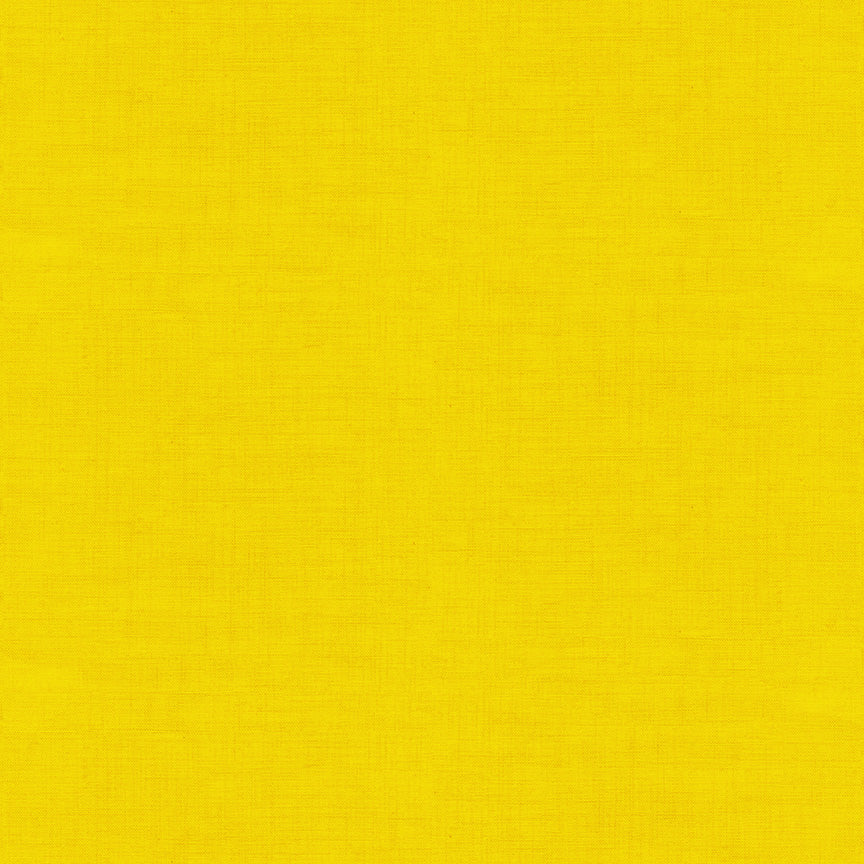 100% Cotton Linen Texture - Sunshine Yellow By Makower