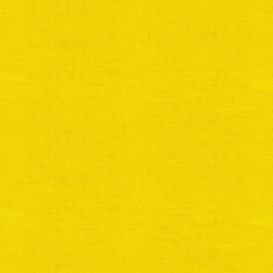 100% Cotton Linen Texture - Sunshine Yellow By Makower