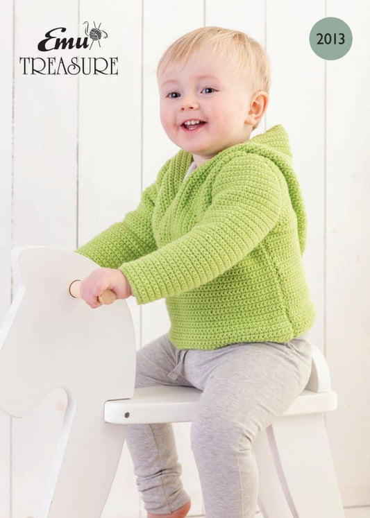 Emu Crochet Pattern Baby Hoodie DK (2013)