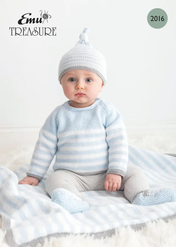 Emu Knitting Pattern Baby Set  DK (2016)