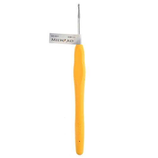 Milward Soft Grip Crochet Hook 3.5mm Yellow*