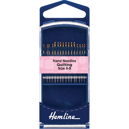 Hemline Quilting Gold Eye Hand Sewing Needles 16pcs~