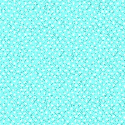 100% Cotton  Star Dot - Teal from the 'Furry and Bright Collection' By Makower