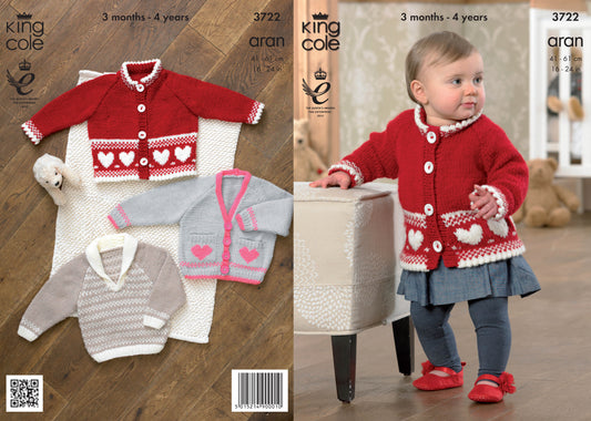 King Cole 3722 Jacket Cardigan and Sweater