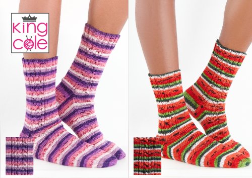 King Cole 5824 Sock Pattern