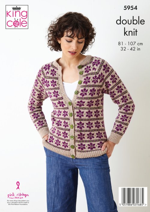 King Cole 5954  Ladies Cardigan and Pull Over