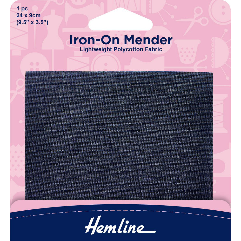 Hemline Quick Fix Iron-On Patch - Navy