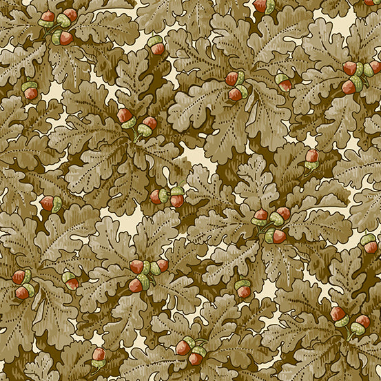 100% Cotton  Oak Leaves - Autumn Woods Collection By Makower