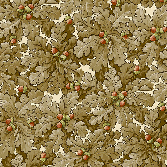 100% Cotton  Oak Leaves - Autumn Woods Collection By Makower