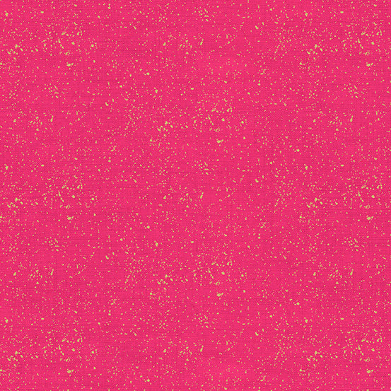 100% Cotton Metallic Linen Texture - Pink  By Makower