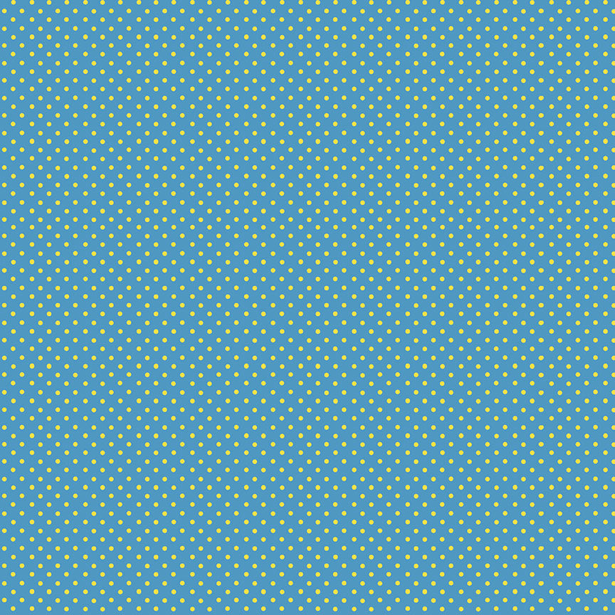 100% Cotton Spot - Blue By Makower