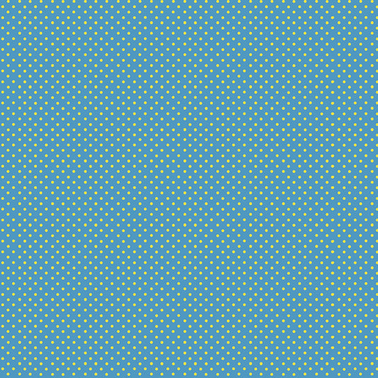 100% Cotton Spot - Blue By Makower