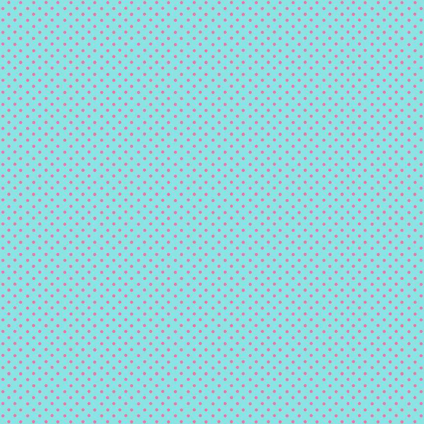 100% Cotton Spot - Turquoise By Makower